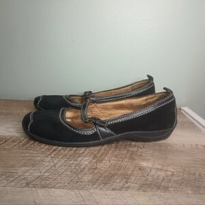 Natural Soul Womens Suede Mary Jane Ballet Flats 8 Classic Twee Old Money